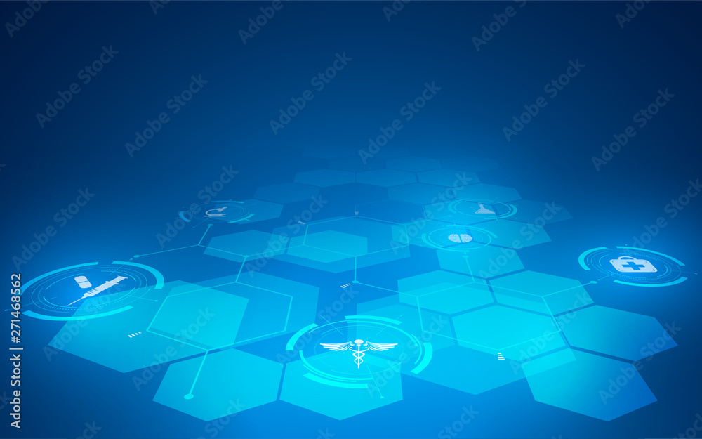 Fototapeta premium innovation technology health care concept design background