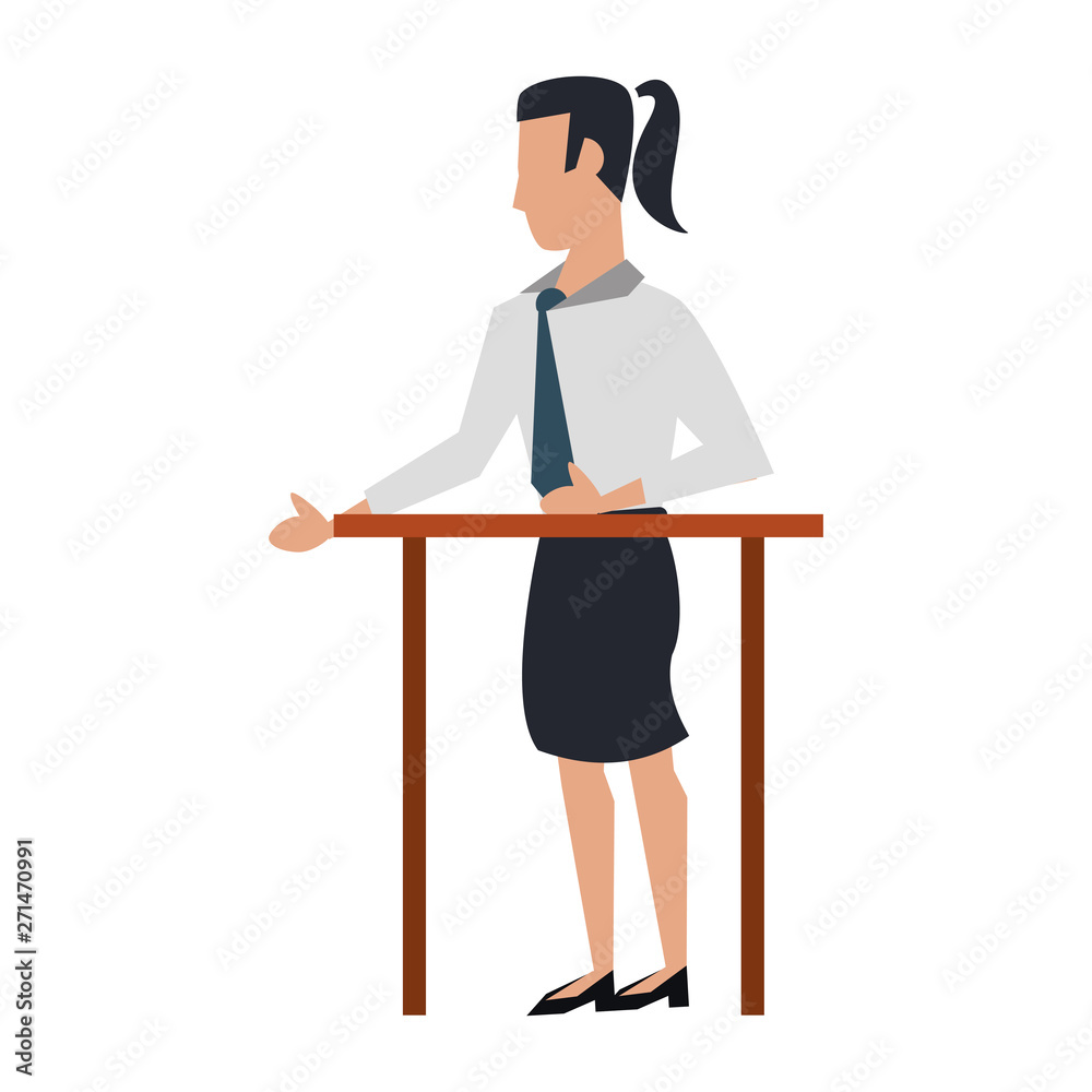 business woman avatar cartoon character