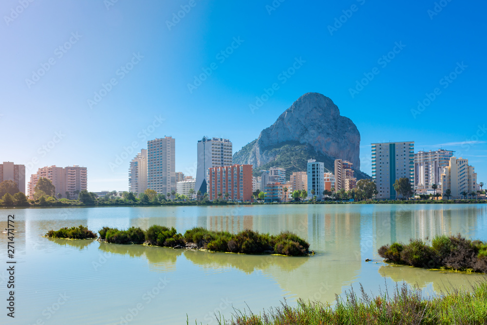 Fototapeta premium The rock and the buildings