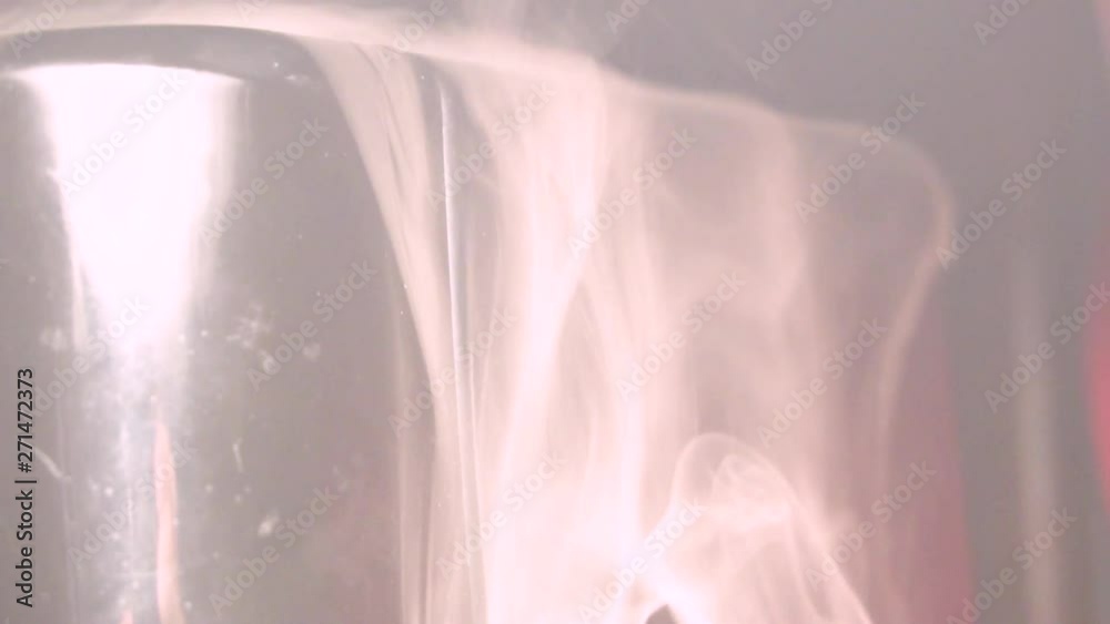 Passage through the fog/steam/smoke with alpha matte.
