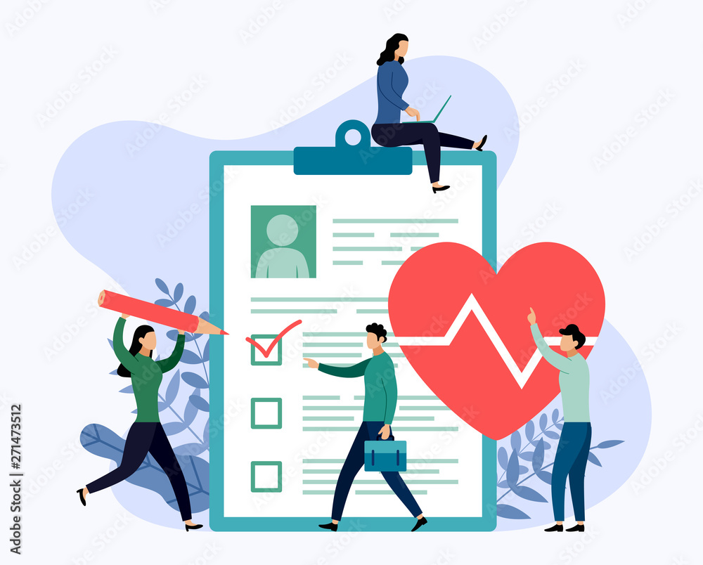 Health insurance, protection health, business concept vector illustration Health insurance, protection health, business concept vector illustration