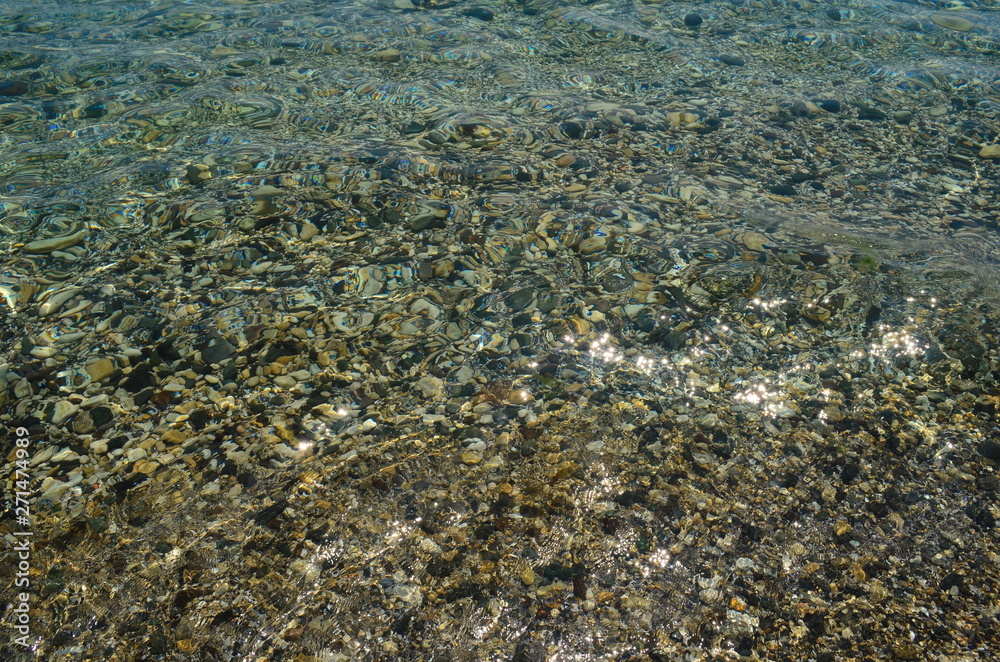 Crystal blue Black Sea in Bulgaria Nessebar island Crystal blue Black Sea in Bulgaria Nessebar island