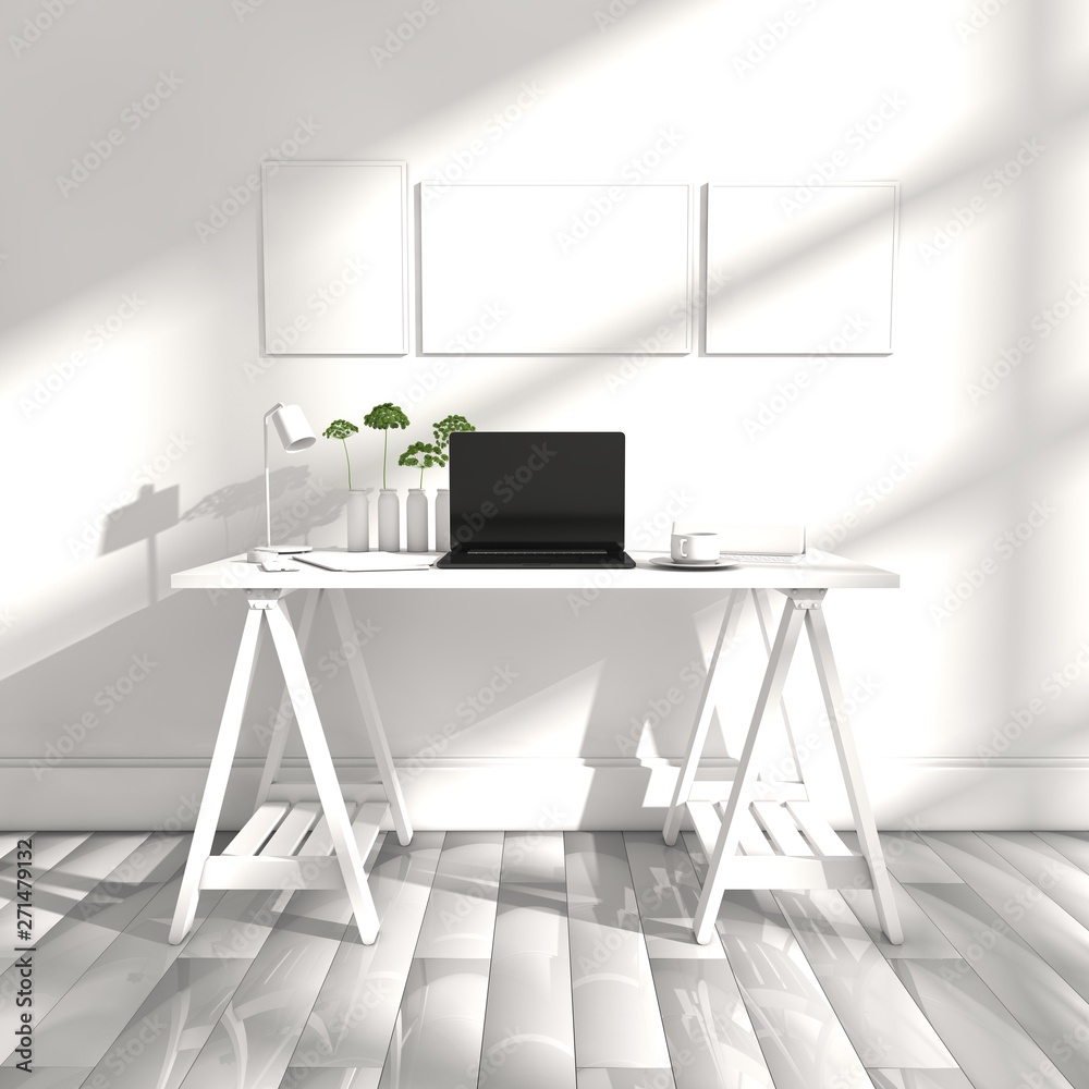 3D illustration of interior design 3D illustration of interior design