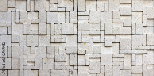 Φωτογραφία Travertine tile ceramic, mosaic square design seamless texture