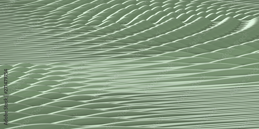 Strip Pattern Parametric Cosmetic background for product presentation. Green parametric curve ...