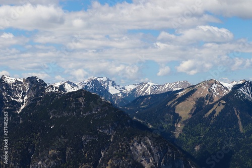 Bergpanorama in den deutschen Alpen