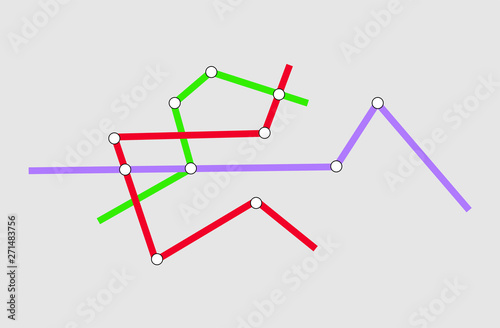 Metro subway map.Vector eps 10