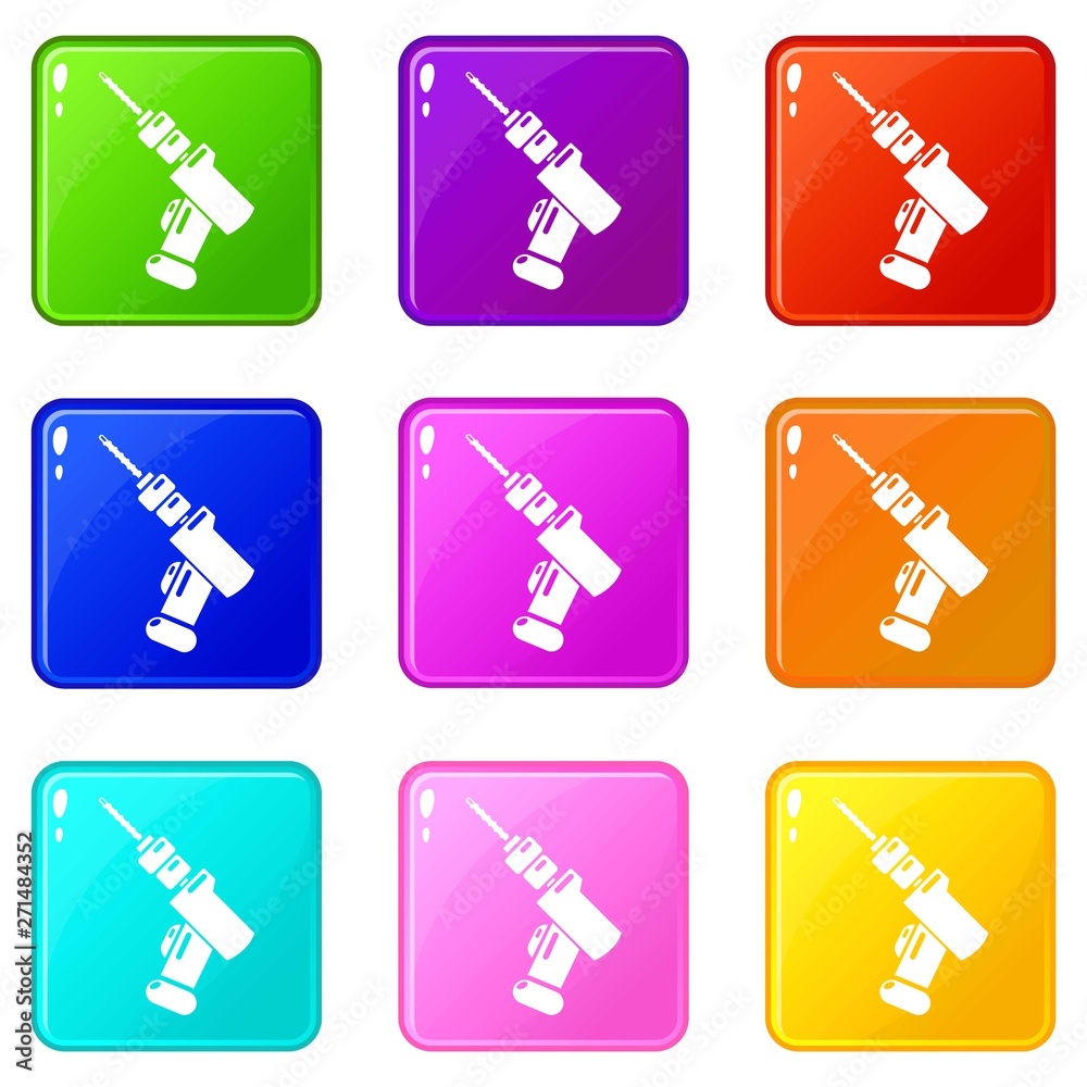 Medical drill icon. Simple illustration of medical drill vector icon for web.