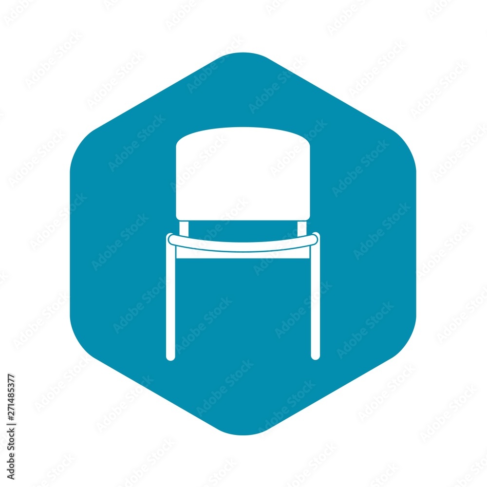 Black office chair icon. Simple illustration of black office chair vector icon for web Black office chair icon. Simple illustration of black office chair vector icon for web