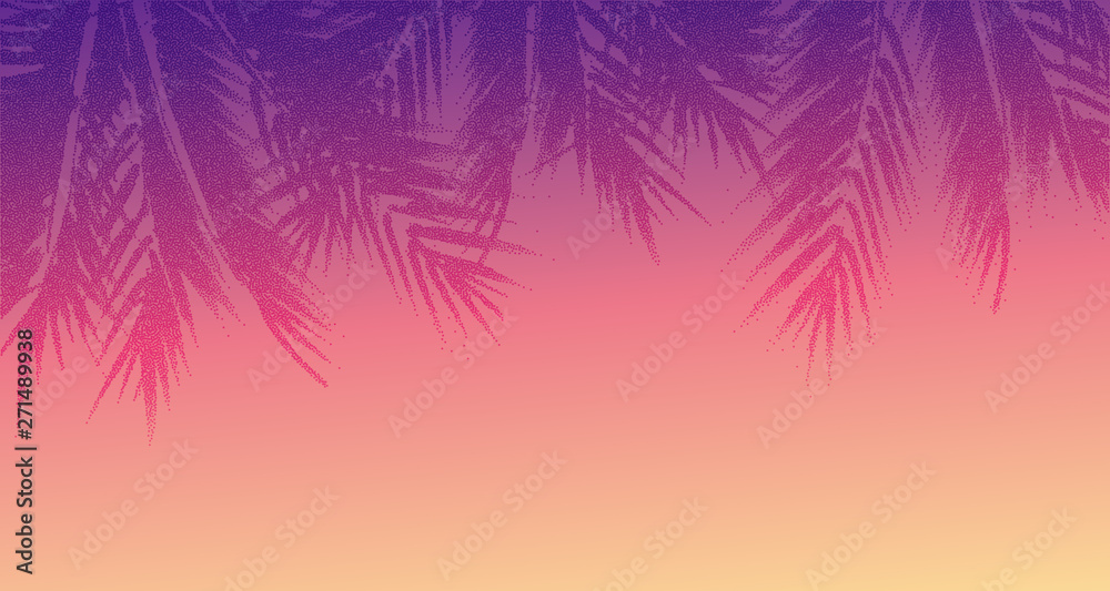 Abstract tropical sunset background
