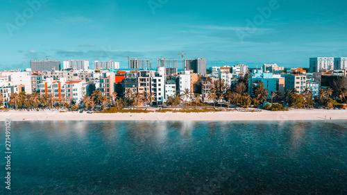 Hulhumale - Maldives, Aerial view from side. © aryfahmed