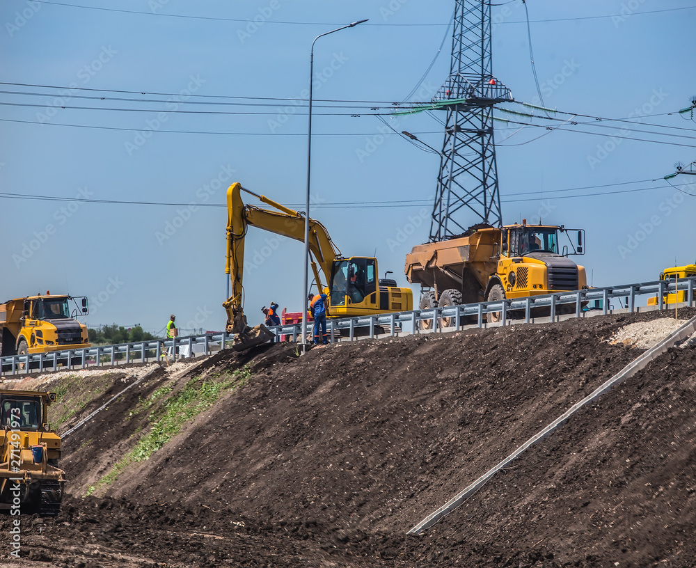 machinery on the construction of roads machinery on the construction of roads
