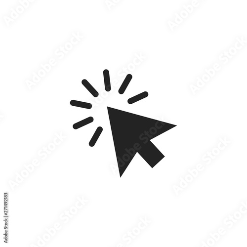 line cursor icon vector in trendy flat style isolated on white background. cursor icon page symbol for your web site logo design inspiration