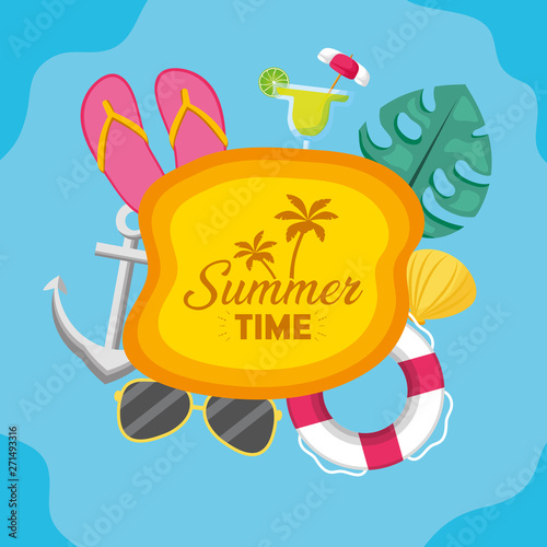 summer time holiday banner