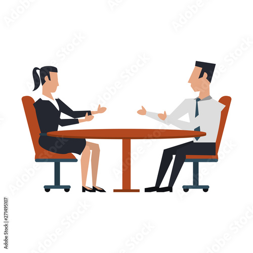 business people avatars cartoon characters