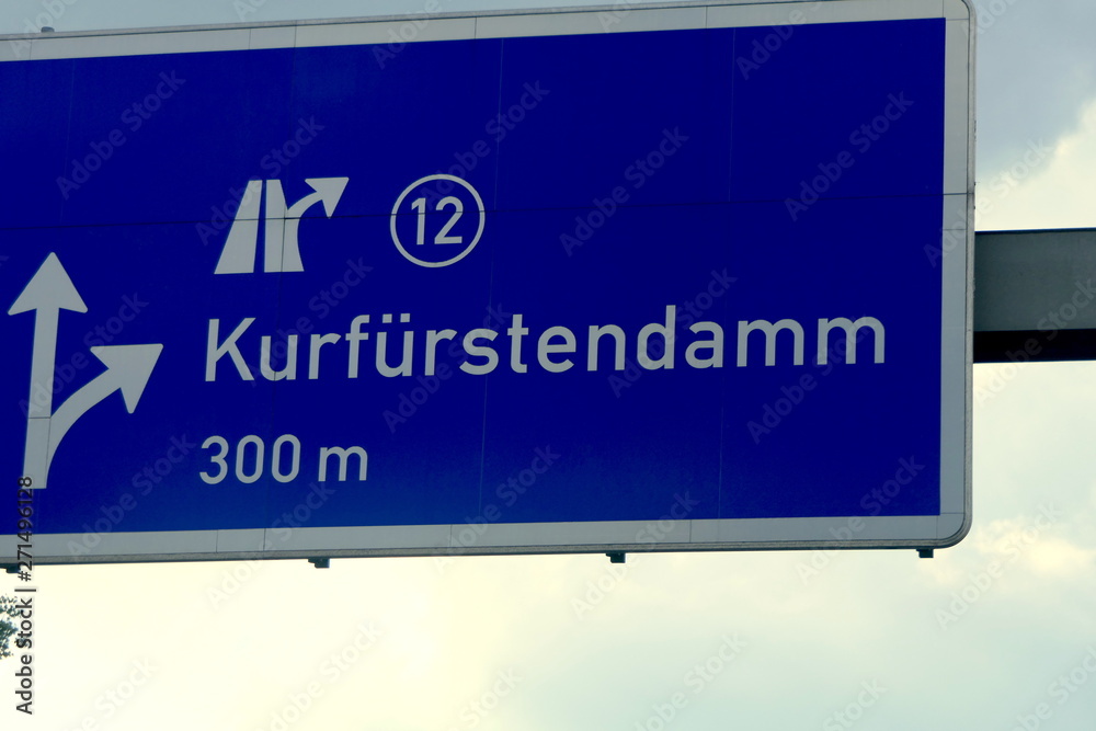 Schild Kurfürstendamm