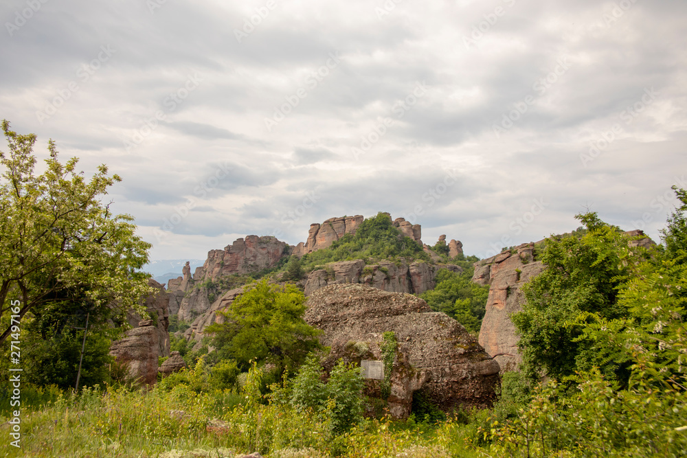 Vista of Belogradchik Rocks Bulgaria