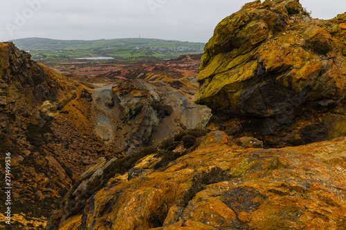 Views and colours from Parys Mountain, Anglese, North Wales