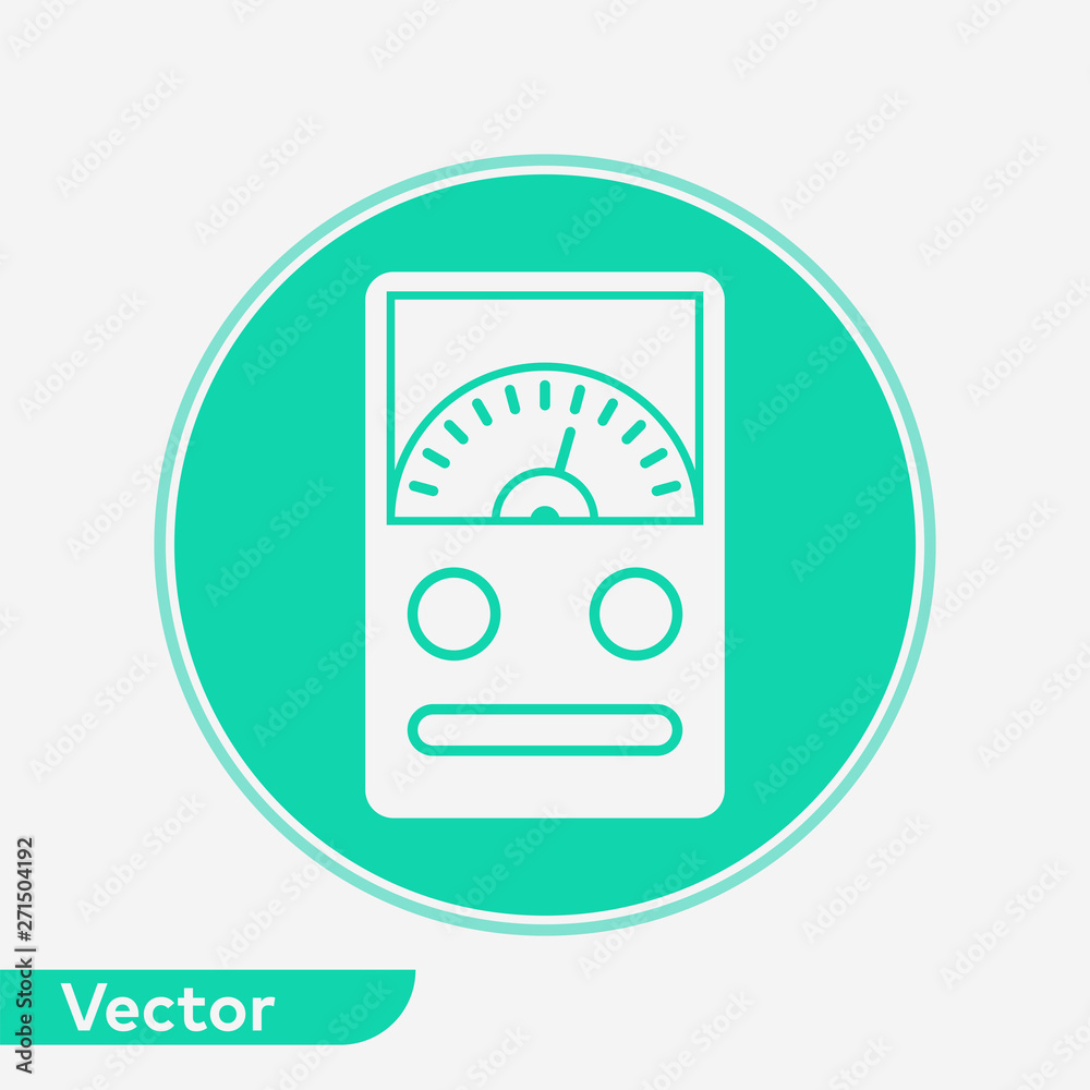 Ammeter vector icon sign symbol Ammeter vector icon sign symbol