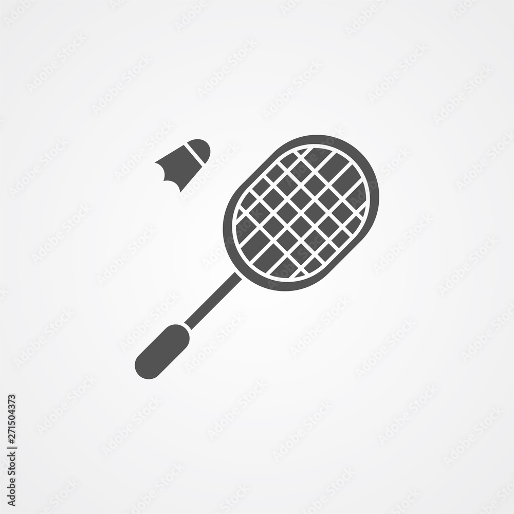 Badminton vector icon sign symbol Badminton vector icon sign symbol