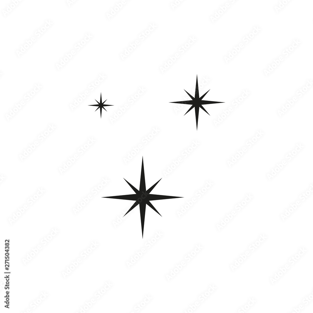 Design of clean icon. Vector illustration isolated on white bacground. Star on the sky Design of clean icon. Vector illustration isolated on white bacground. Star on the sky