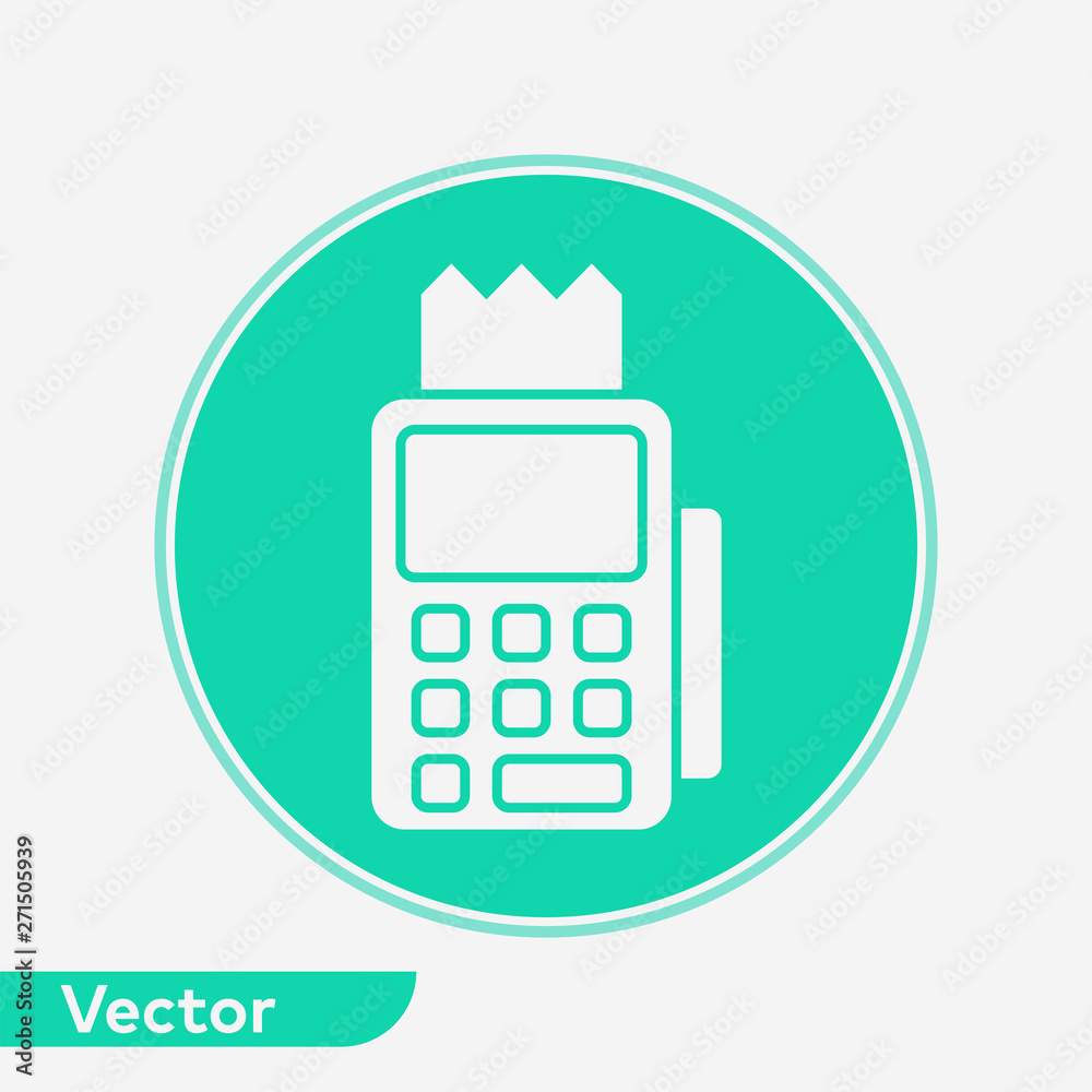 Pos terminal vector icon sign symbol Pos terminal vector icon sign symbol