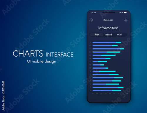 Vector graphics mobile infographics with two options. Template for creating mobile applications, workflow layout, diagram, banner, web design, business reports with 2 steps
