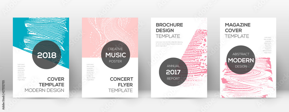 Fototapeta premium Cover page design template. Modern brochure layout