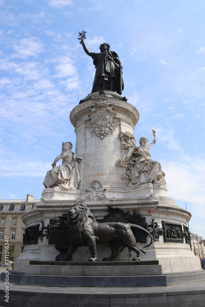 Statue de la place de la République à Paris