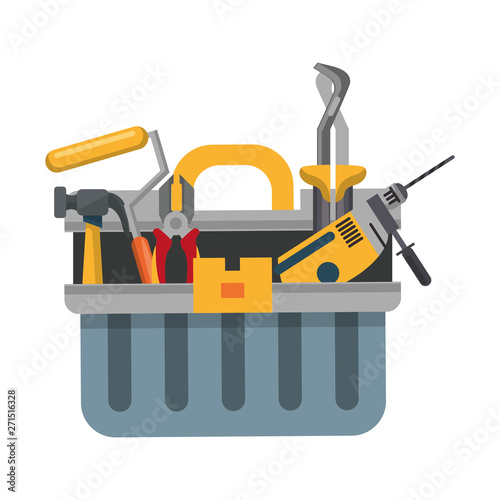 tools set collection workshop icons cartoon