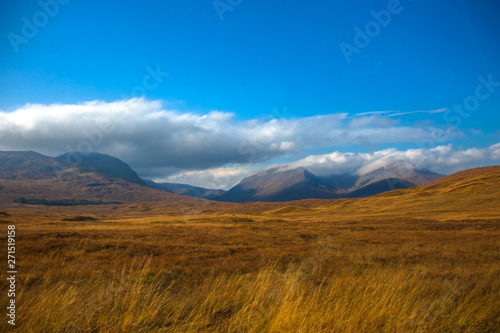 Scottish rural landscape. Lochaber area, Scotland, UK
