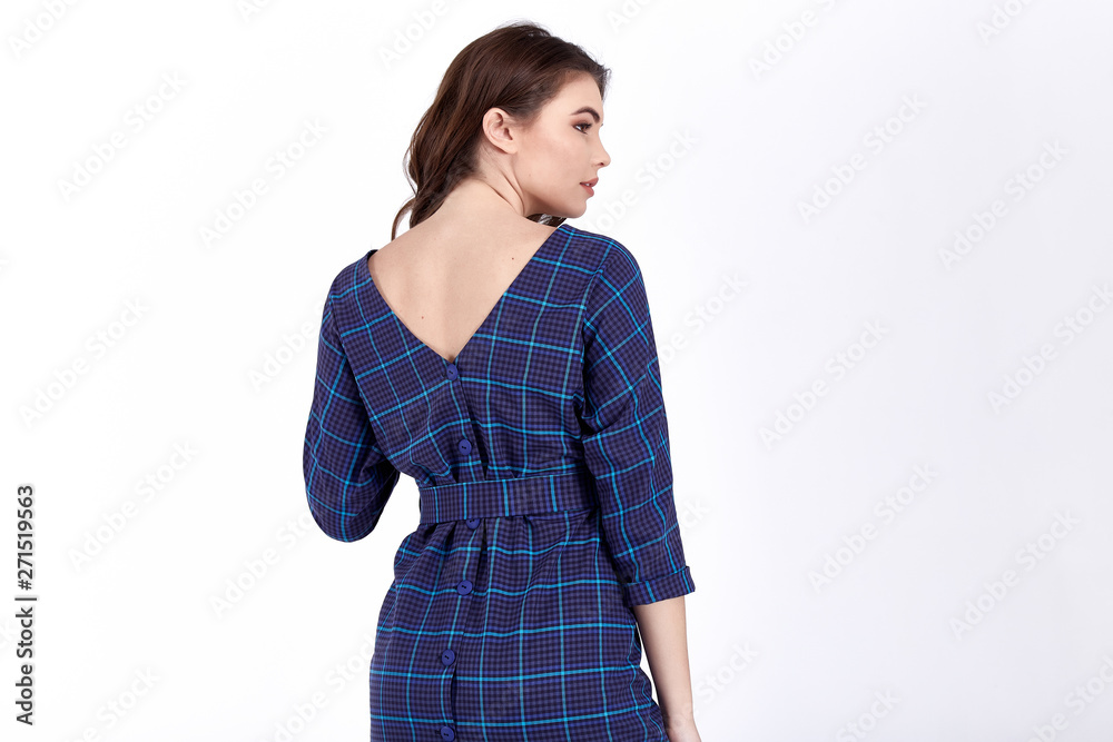 Beauty woman model wear stylish design trend clothing natural organic wool cotton dress casual formal office style for work meeting walk party blond hair makeup sexy pretty lady. Beauty woman model wear stylish design trend clothing natural organic wool cotton dress casual formal office style for work meeting walk party blond hair makeup sexy pretty lady.