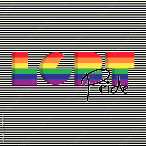LGBT community poster design template background