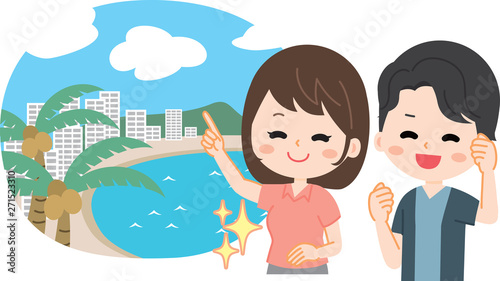 Family travel vacation summer vacation