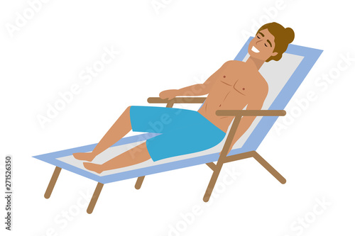 Boy with summer swimwear design