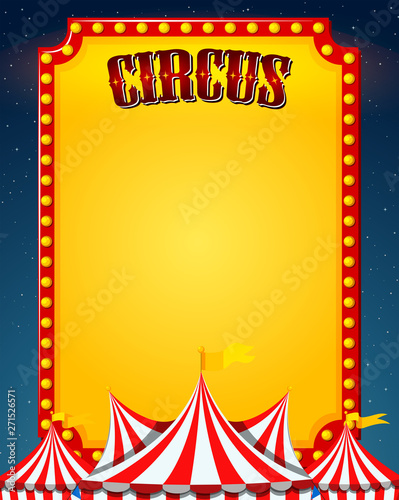 A blank circus border