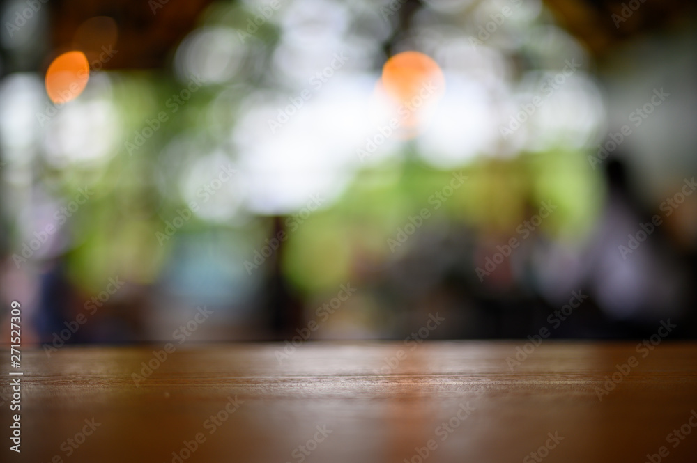 blurred bokeh background, for  advertising product presentation mock up restaurant lights background