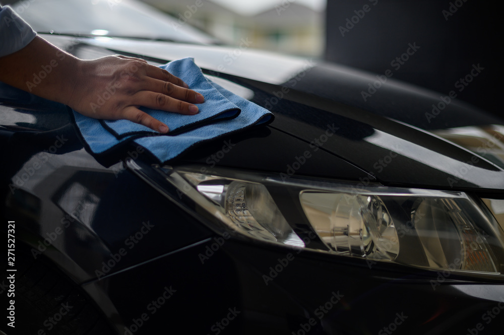 Repair service car Auto mechanic working in garage car mechanic with wrench in garage Repair service car Auto mechanic working in garage car mechanic with wrench in garage