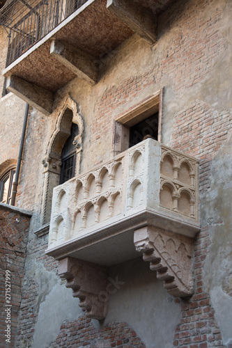 Juliet's Balcony (Romeo and Juliet, William Shakespeare), Verona, Italy Italy,2019 ,march