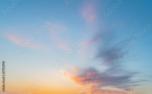 Beautiful Sky and Sunset Natural Landscape