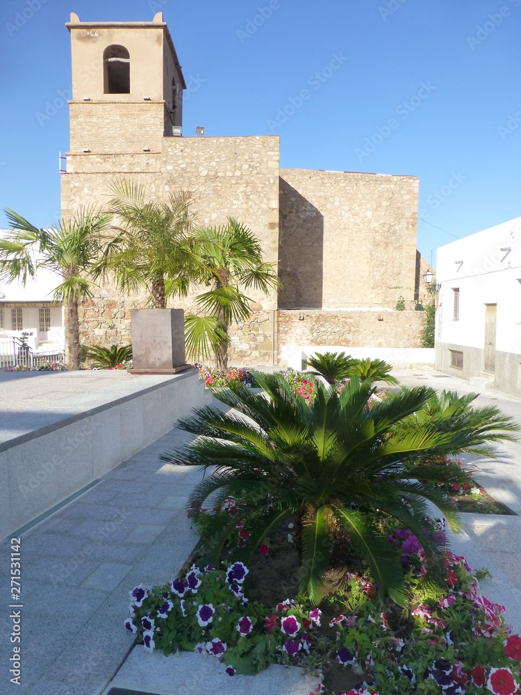 Mojacar, beautiful village of Almeria. Andalusia.Spain. The town of Walt Disney