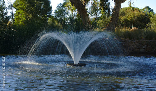 Water fountain in park