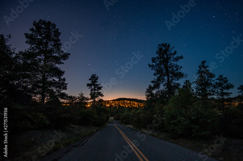 neighborhood road night
