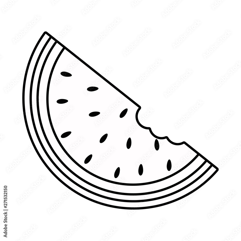 Slice of watermelon design vector illustration Slice of watermelon design vector illustration