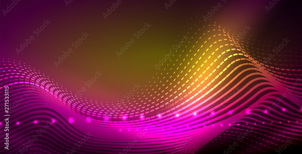 Neon lines shiny glowing background Neon lines shiny glowing background