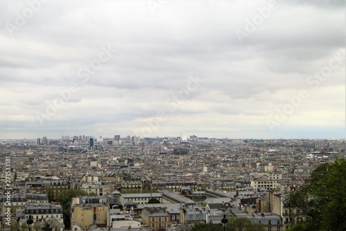 aerial view of paris