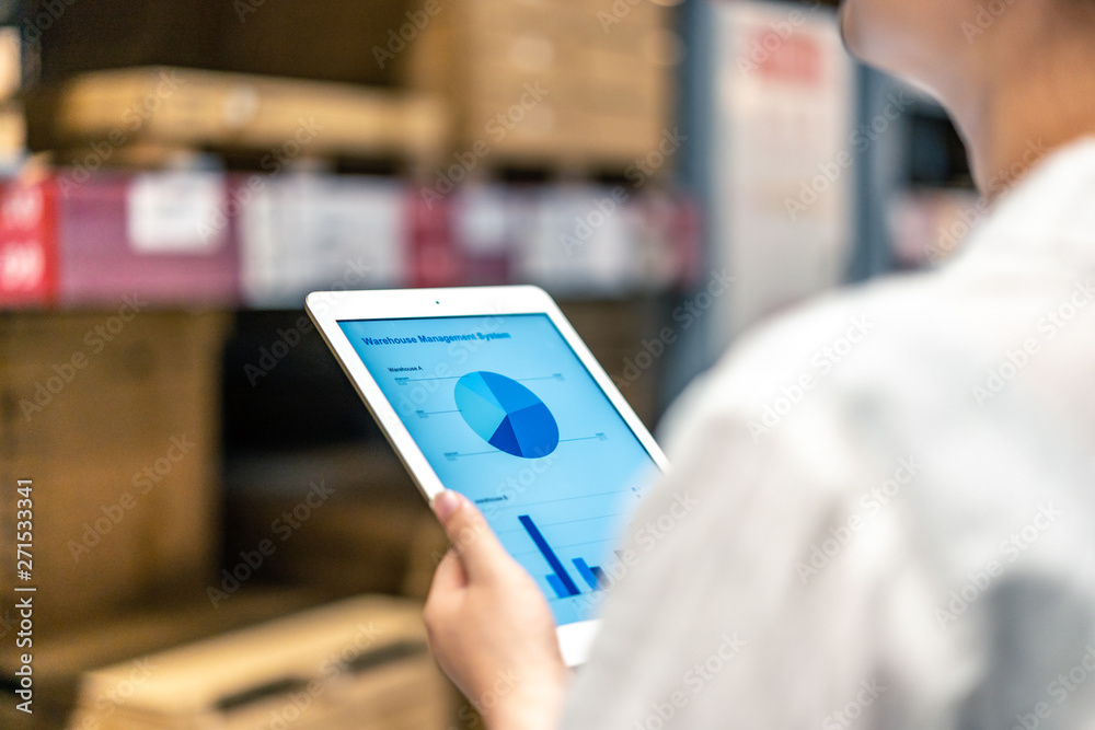 Smart warehouse management system with worker Smart warehouse management system with worker