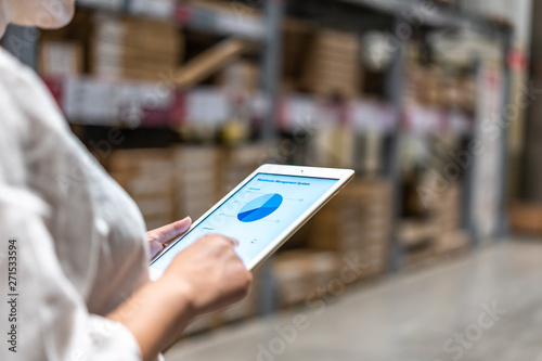Smart warehouse management system with worker