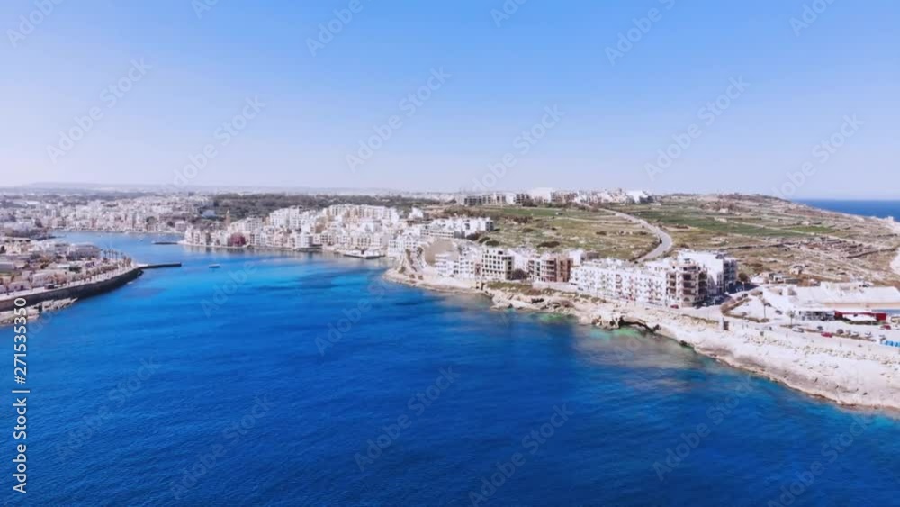 Hyperlapse drone video from Malta, Marsaskala and Zonqor area on a sunny spring day. 2019.03.10 Hyperlapse drone video from Malta, Marsaskala and Zonqor area on a sunny spring day. 2019.03.10