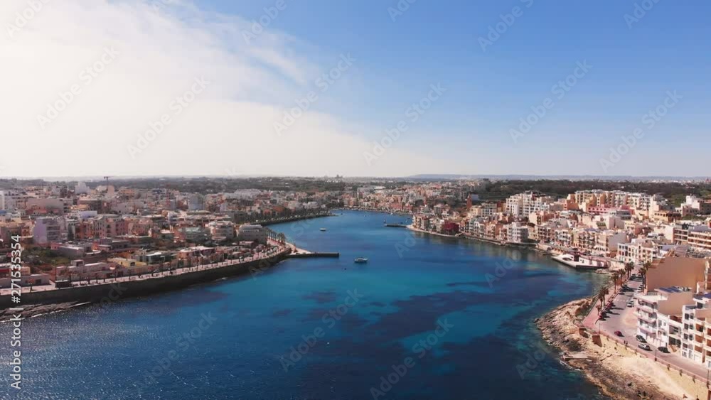 Aerial drone video from Malta, Marsaskala and Zonqor area on a sunny spring day. 2019.03.10 Aerial drone video from Malta, Marsaskala and Zonqor area on a sunny spring day. 2019.03.10